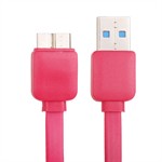 USB 3.0 Fladkabel - 1M (Rød)
